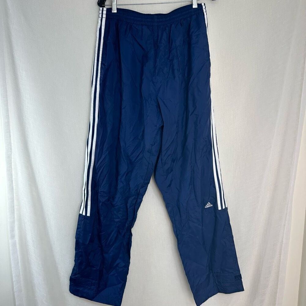 Adidas Nylon Windbreaker Track Pants Men’s XL Gropcore Streetwear Vintage Y2K
